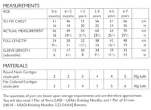 Load image into Gallery viewer, Double Knitting Pattern for Baby's Cardigans (UKHKA 181)