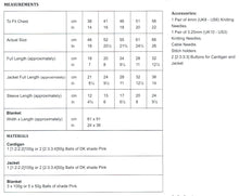 Load image into Gallery viewer, UKHKA 245 Double Knit Knitting Pattern - Baby Cardigan Jacket & Blanket