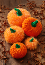 Load image into Gallery viewer, King Cole Tinsel Chunky Knitting Pattern – Halloween Pumpkin Stack (9180)