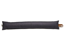 Load image into Gallery viewer, https://images.esellerpro.com/2278/I/201/347/denim-draught-excluder-leatherette-handle-indigo-4ft6.jpg