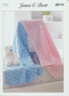 James C. Brett Knitting Pattern - Children's Blankets (JB173)