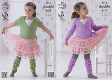 Load image into Gallery viewer, King Cole Childrens DK Knitting Pattern Girls Ballet Cardigans & Leg Warmers