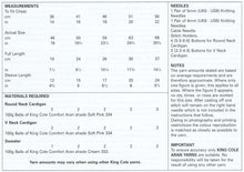 Load image into Gallery viewer, King Cole Aran Knitting Pattern - Cardigans & Sweater (4643)