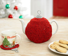 Load image into Gallery viewer, https://images.esellerpro.com/2278/I/130/153/king-cole-christmas-crochet-book-2-bauble-tea-cosy.jpg