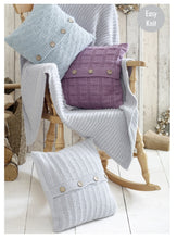 Load image into Gallery viewer, King Cole Chunky Knitting Pattern - Blanket & Cushions (5182)