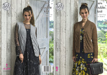 Load image into Gallery viewer, King Cole Double Knitting Pattern - Ladies Waistcoat & Cardigan (5076)