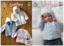 Load image into Gallery viewer, King Cole Double Knitting DK Pattern - 3013 Jacket Sweater & Body Warmer