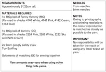 Load image into Gallery viewer, King Cole Funny Yummy Knitting Pattern - Sheep (9108)