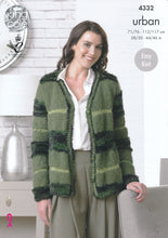 Load image into Gallery viewer, King Cole Urban Knitting Pattern Ladies Cardigans (4332)