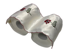 Load image into Gallery viewer, Poppy Embroidered Fabric Toilet Roll Holder