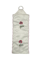 Load image into Gallery viewer, Poppy Embroidered Fabric Toilet Roll Holder