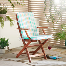 Load image into Gallery viewer, https://images.esellerpro.com/2278/I/206/795/summer-green-stripe-chair-pad-in-situ.jpg