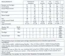 Load image into Gallery viewer, *SECONDS* UKHKA 93 Double Knitting Pattern for Cable Knit Clothes Set