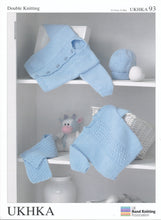 Load image into Gallery viewer, *SECONDS* UKHKA 93 Double Knitting Pattern for Cable Knit Clothes Set