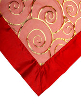Load image into Gallery viewer, Christmas Reversible Swirl Voile Table Topper - 36" x 36" Square (Red)