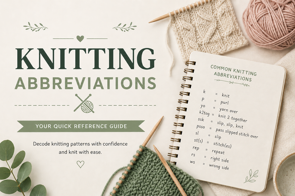 Have ever wondered the meaning of the Abbreviations on UK Knitting Patterns?