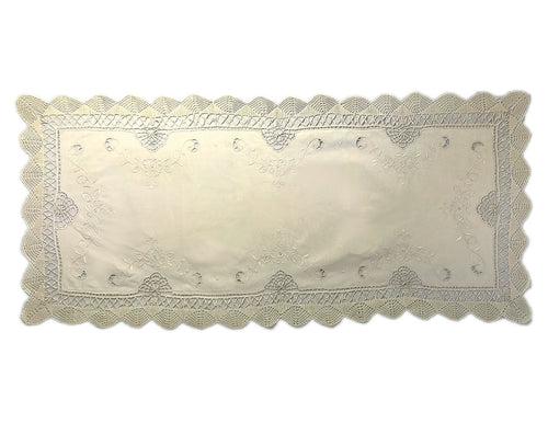 Vintage Cluny Lace Table Runner - Ecru (3 Sizes)