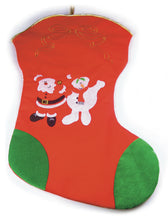 Load image into Gallery viewer, Christmas Santa &amp; Snowman Design Stocking Extra Large (95cm)