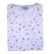 Ladies Combed Cotton Cherries & Flowers Pyjamas (Medium)