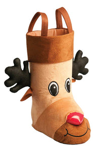 Christmas Reindeer Gift Plush Stocking Bag