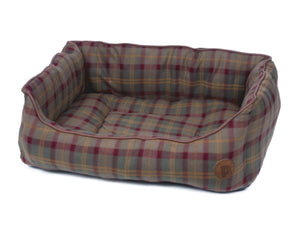 Petface Luxury Country Check Dog Bed Puppy Basket (Various Sizes)