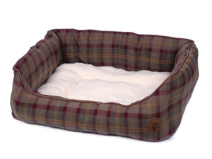 Petface Luxury Country Check Dog Bed Puppy Basket (Various Sizes)