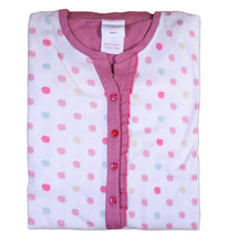 Load image into Gallery viewer, Ladies Polka Dot Pyjamas Set with Frilly Trim S - L (Blue or Rose Pink)