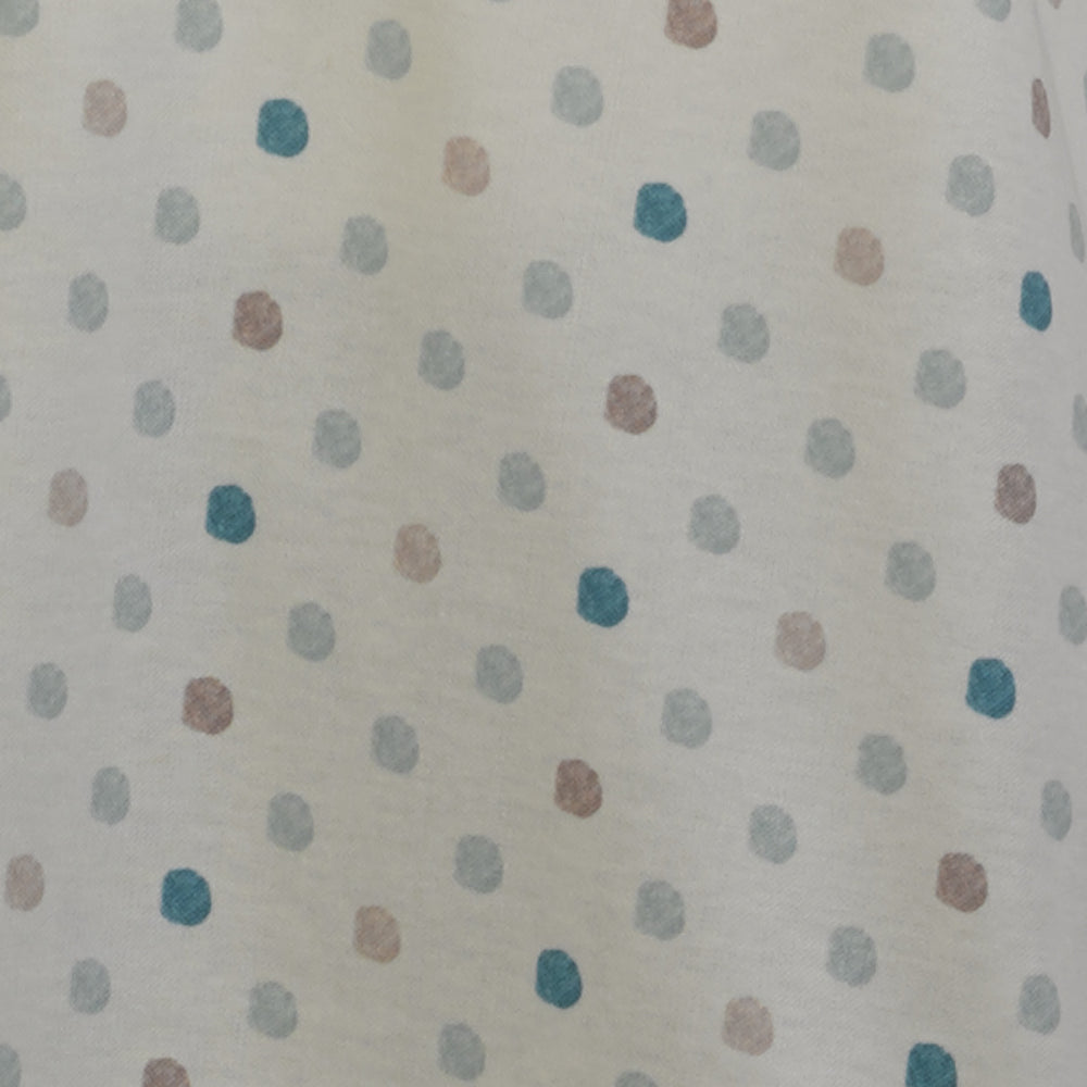 Ladies Polka Dot Pyjamas Set with Frilly Trim S - L (Blue or Rose Pink ...