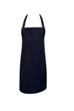 Load image into Gallery viewer, Navy Cotton Bib Apron 24&quot; x 31&quot; (Pack of 1 or 5)