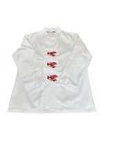 Load image into Gallery viewer, Long Sleeve Embroidered Lobster Design Chefs Jacket 44” Large