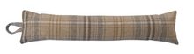 Load image into Gallery viewer, Grey/Beige Kildare Check Fabric Draught Excluder (4 Sizes)