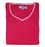 Ladies Pyjamas - Long Sleeved Jersey Top & Checked Bottoms (Small - XL)