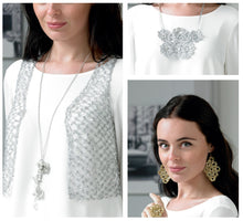 Load image into Gallery viewer, King Cole Cosmos Crochet Pattern - Womens Bolero &amp; Jewellery (4412)