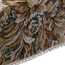 Load image into Gallery viewer, Decorative Floral Castles Tapestry Arm Caps or Chair Backs with Cotton Trim