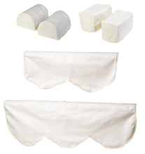 Load image into Gallery viewer, Jacquard Damask Arm Caps &amp; 2 or 3 Seater Settee Backs Set (Cream)