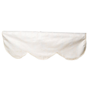 Jacquard Damask Arm Caps & 2 or 3 Seater Settee Backs Set (Cream)