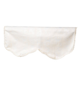 Jacquard Damask Arm Caps & 2 or 3 Seater Settee Backs Set (Cream)
