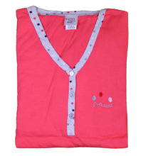 Load image into Gallery viewer, Ladies 100% Cotton &#39;Summer&#39; Polka Dot Pyjamas S - L (Blue or Pink)