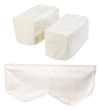 Load image into Gallery viewer, Jacquard Damask Arm Caps &amp; 2 or 3 Seater Settee Backs Set (Cream)