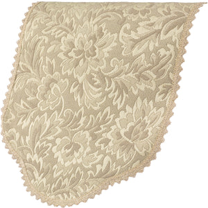 Traditional Floral Jacquard Pair of Arm Caps or Chairback (Various Colours)