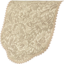 Load image into Gallery viewer, Floral Jacquard Round Arm Caps &amp; Chair Back Set (4 Colours)