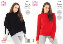 Load image into Gallery viewer, King Cole Funny Yummy Knitting Pattern - Ladies Sweater &amp; Tabbard (5537)