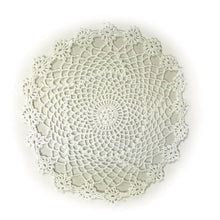 Load image into Gallery viewer, Pack of 4 Crochet Lace Round Doilies (White)