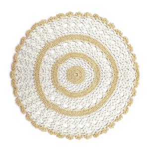 Arran Round Crochet Doilies - Pack of 6 (4 Sizes)