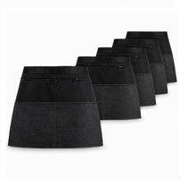 Load image into Gallery viewer, Black Money Apron with Denim &amp; Zip Pockets (Pack of 5)