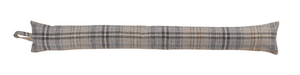 Grey/Beige Kildare Check Fabric Draught Excluder (4 Sizes)