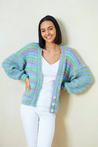 King Cole Double Knit Knitting Pattern - Ladies Cardigan & Sweater (6010)