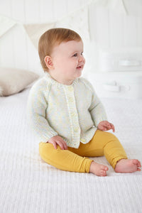 King Cole Double Knitting Pattern – Soft Baby Cardigans (6061)