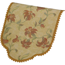 Load image into Gallery viewer, Tropicana Floral Pair of Arm Caps or Chair Back with Lace Trim