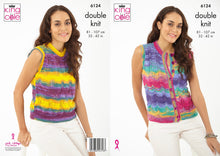 Load image into Gallery viewer, King Cole Knitting Pattern - Ladies Tank Top &amp; Waistcoat 6124